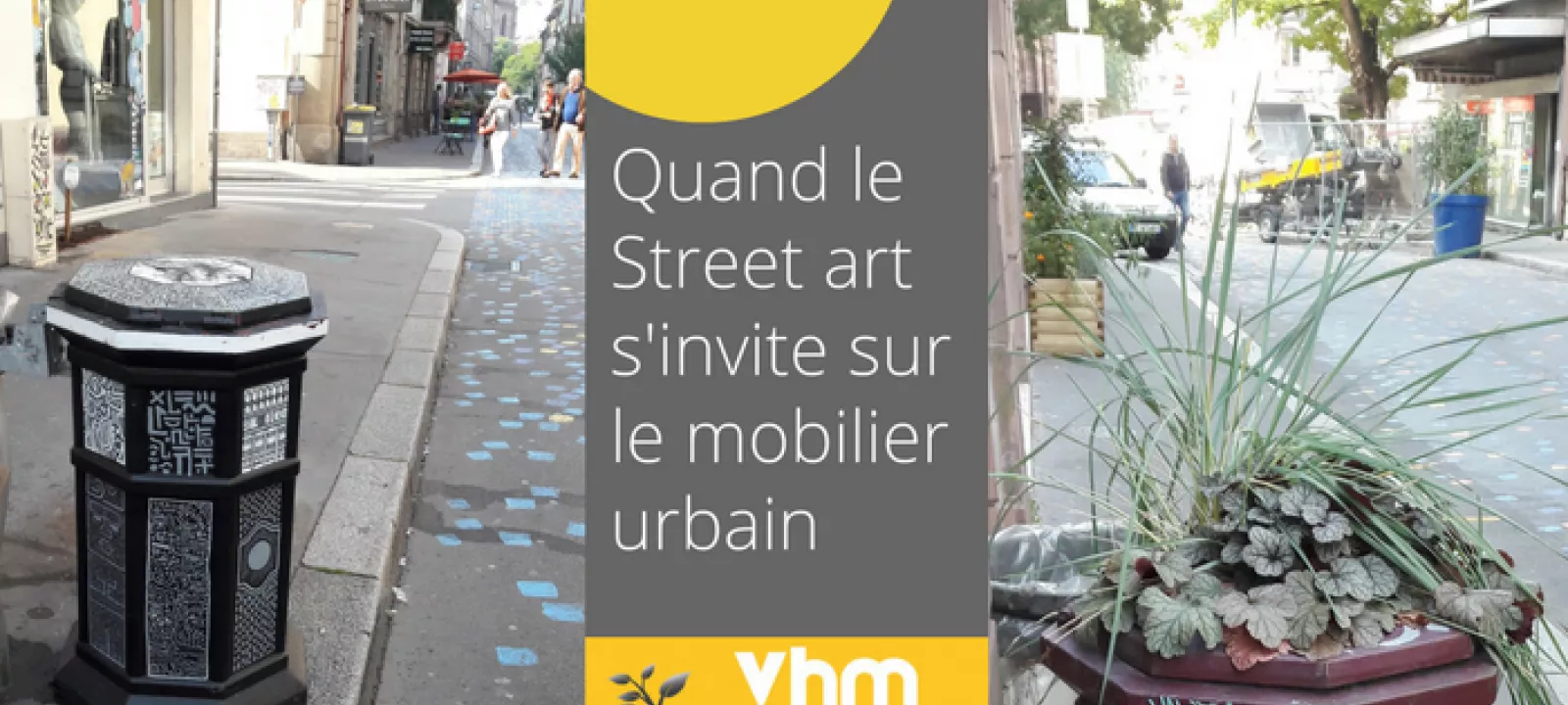 Street art sur corbeilles de propreté Vhm