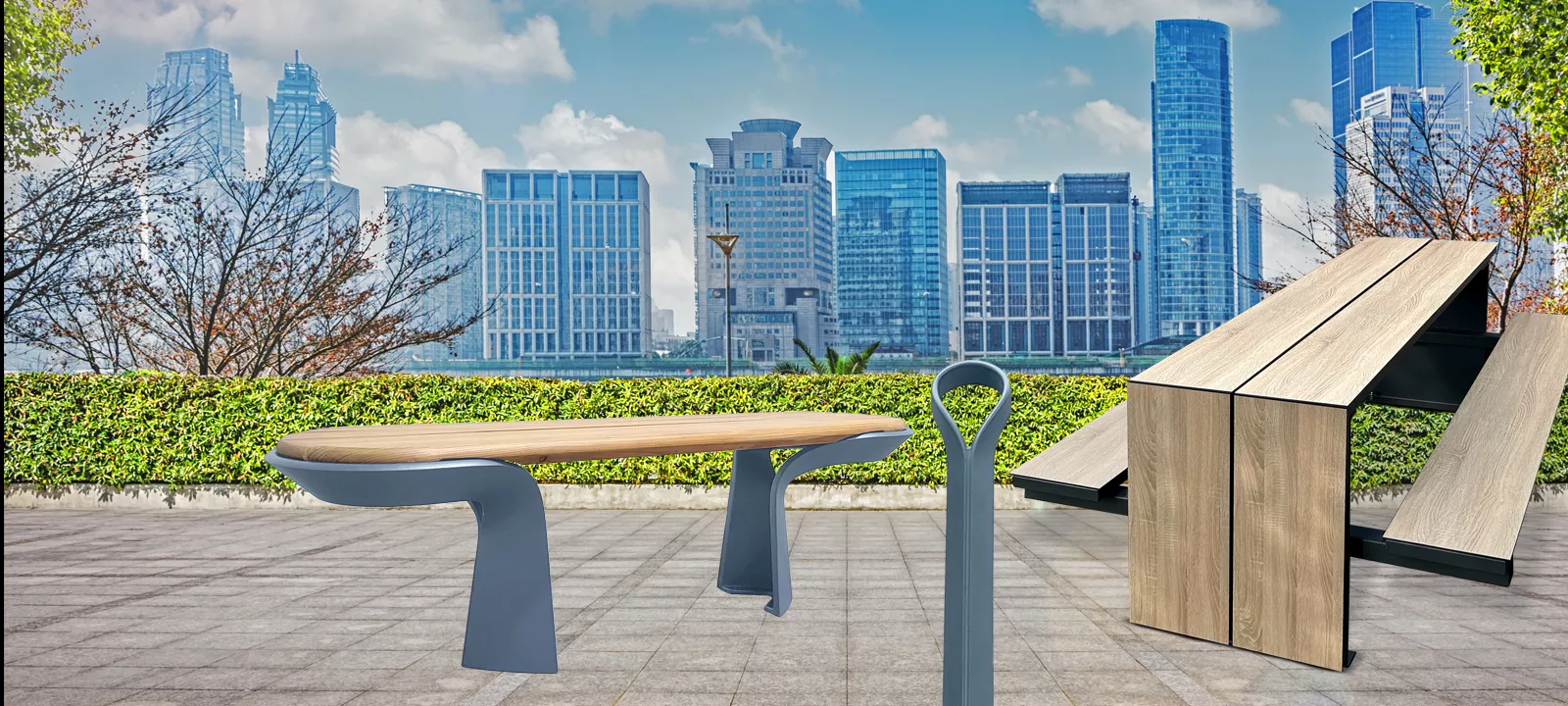 Nouvelles gammes de mobilier urbain Vhm